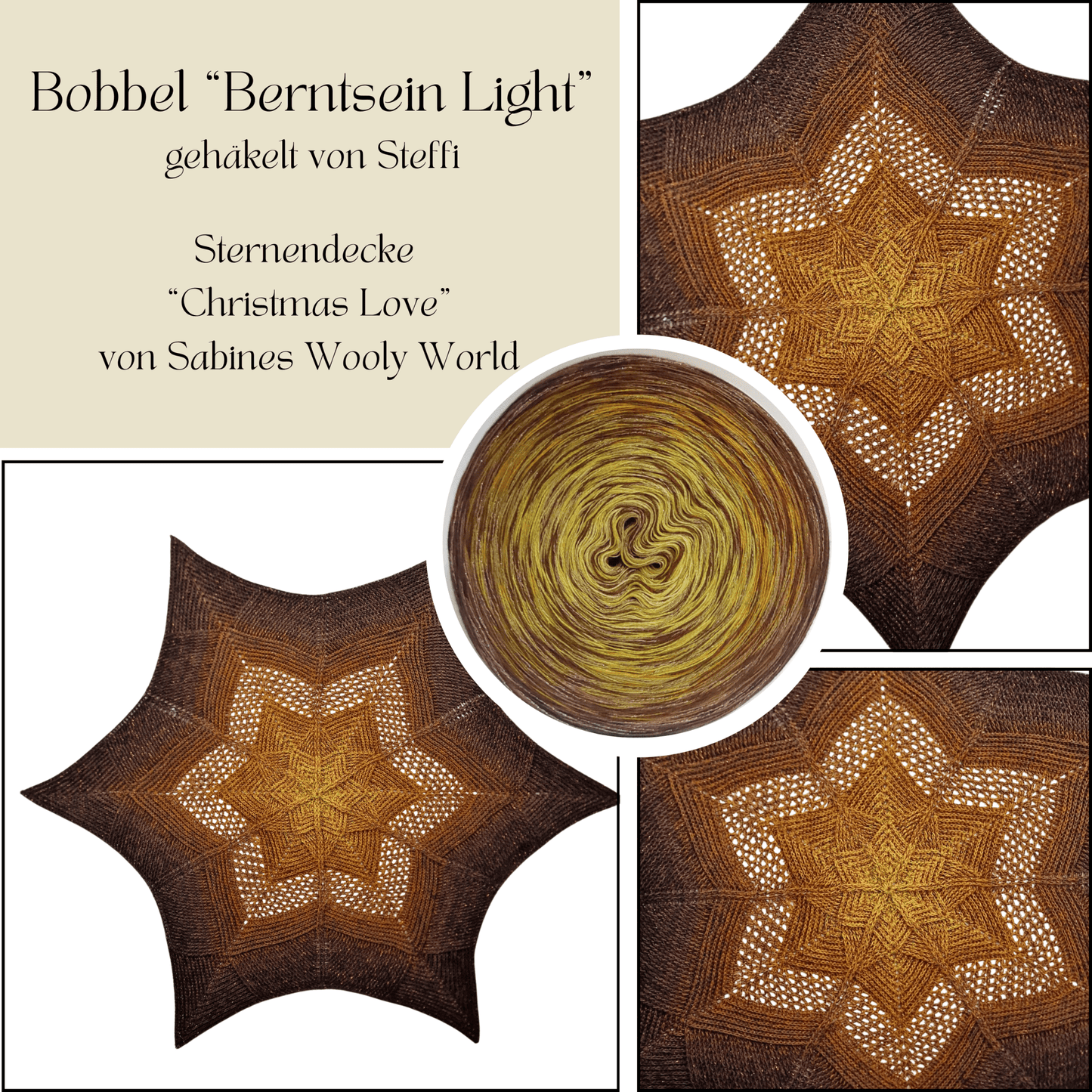 Bernstein light - Fadenkreuz Bobbel Shop