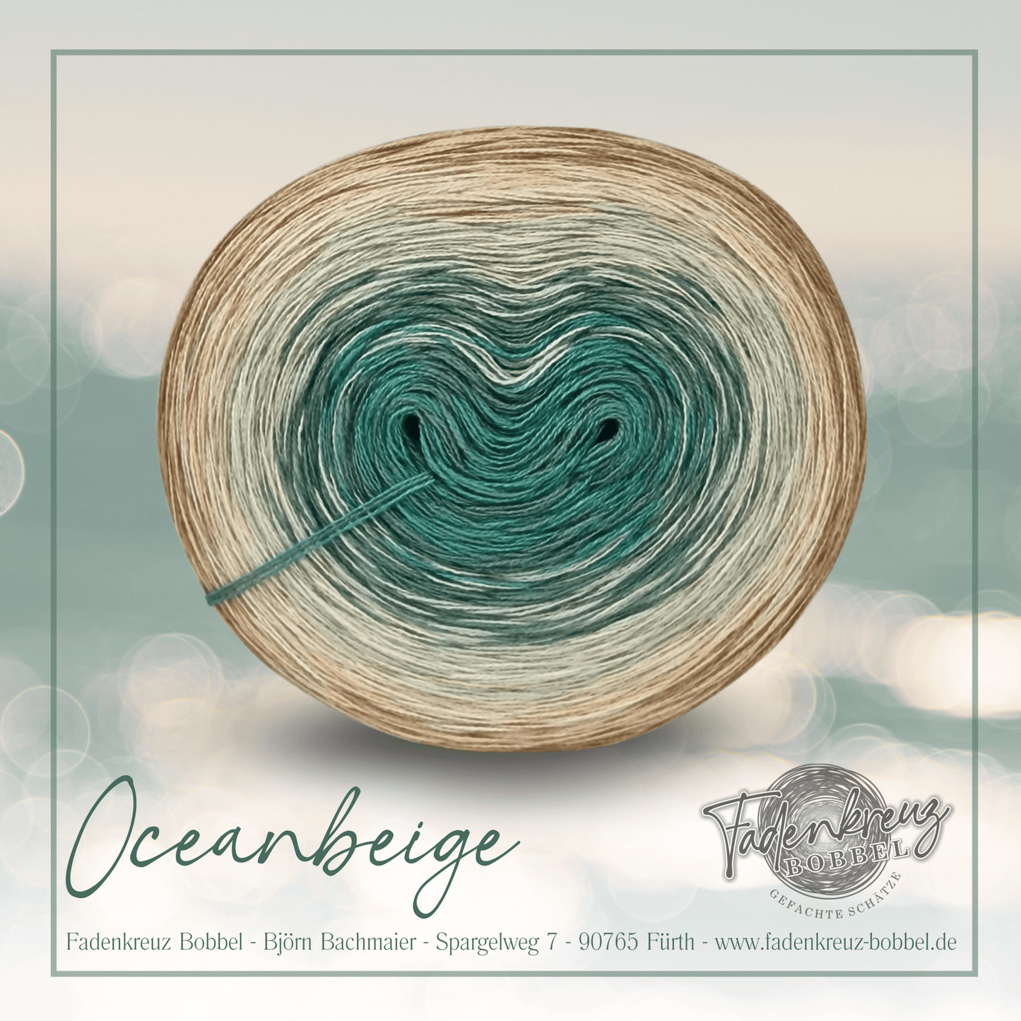 Oceanbeige - Fadenkreuz Bobbel Shop