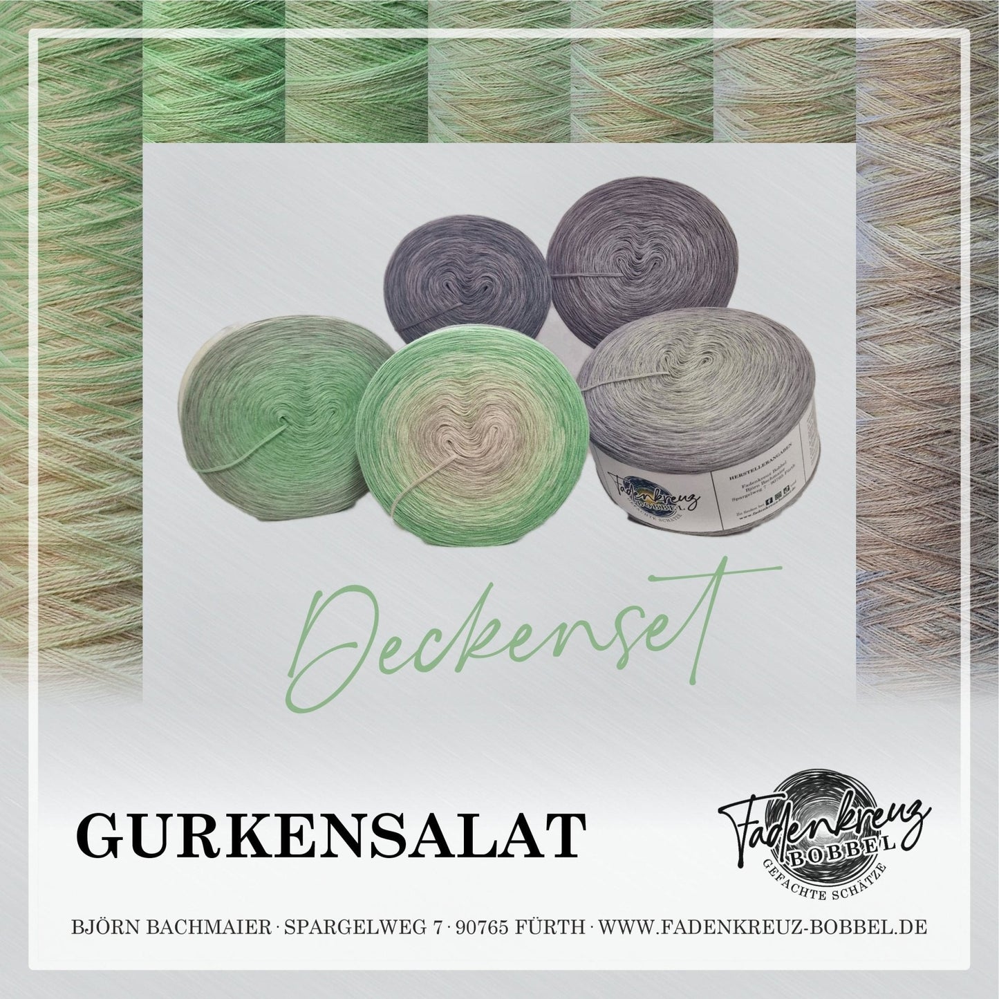 Bobbel Gurkensalat Deckenset