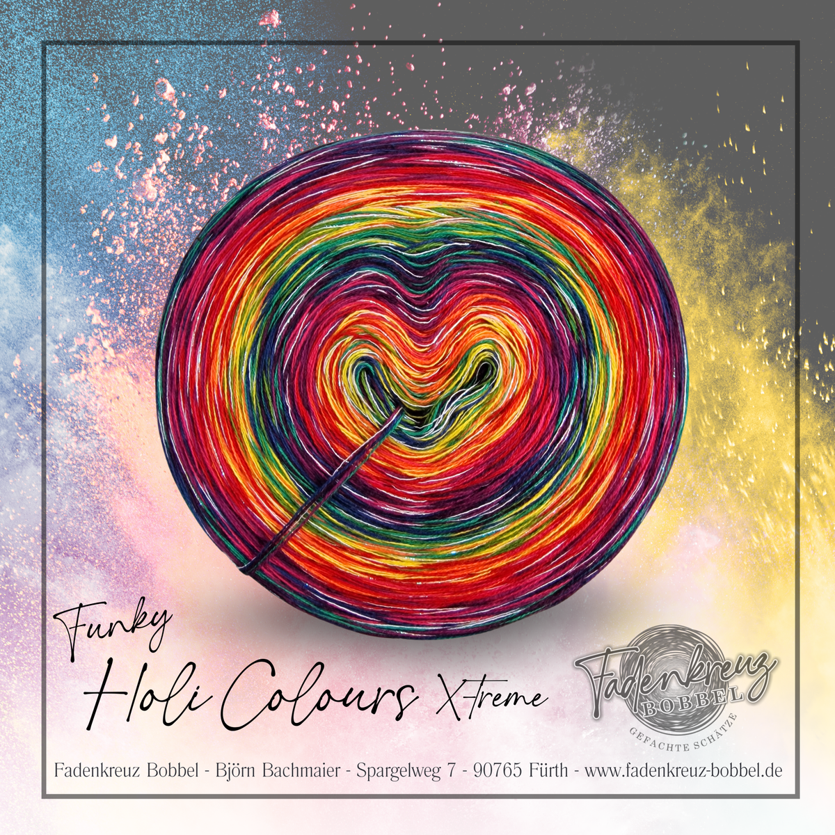 Funky Holi Colours x - treme - Fadenkreuz Bobbel Shop