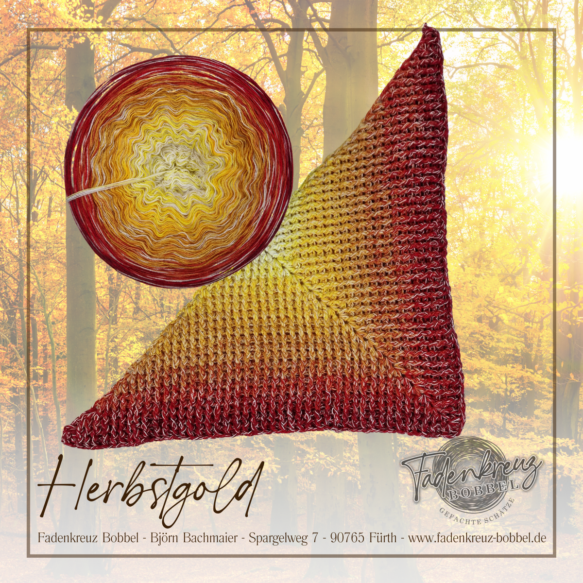 Herbstgold - Fadenkreuz Bobbel Shop