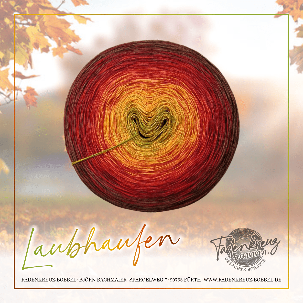 Laubhaufen (Herbst) - Fadenkreuz Bobbel Shop