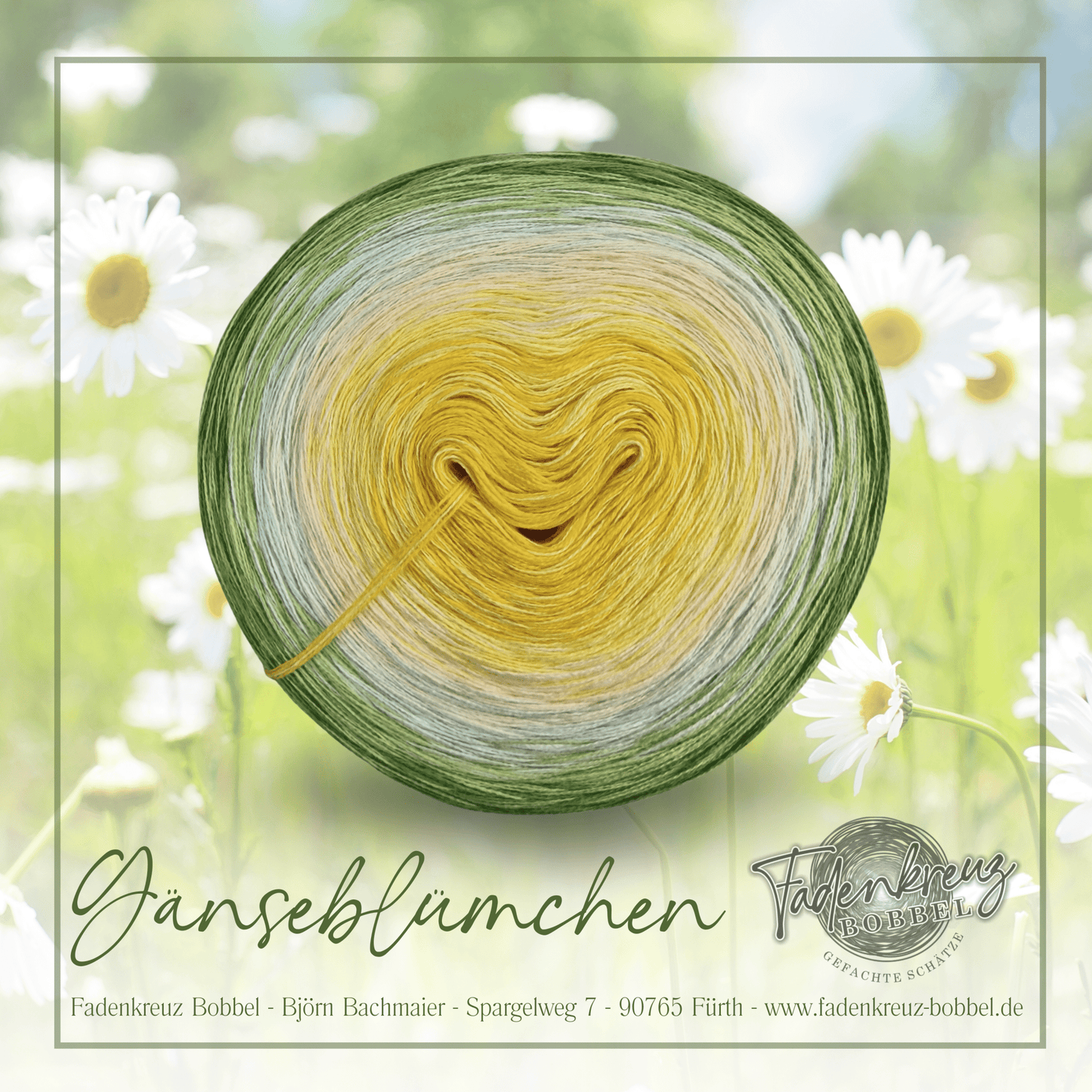 Gänseblümchen - Fadenkreuz Bobbel Shop