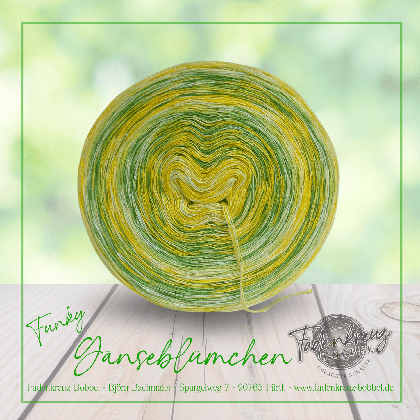 Funky Gänseblümchen - Fadenkreuz Bobbel Shop