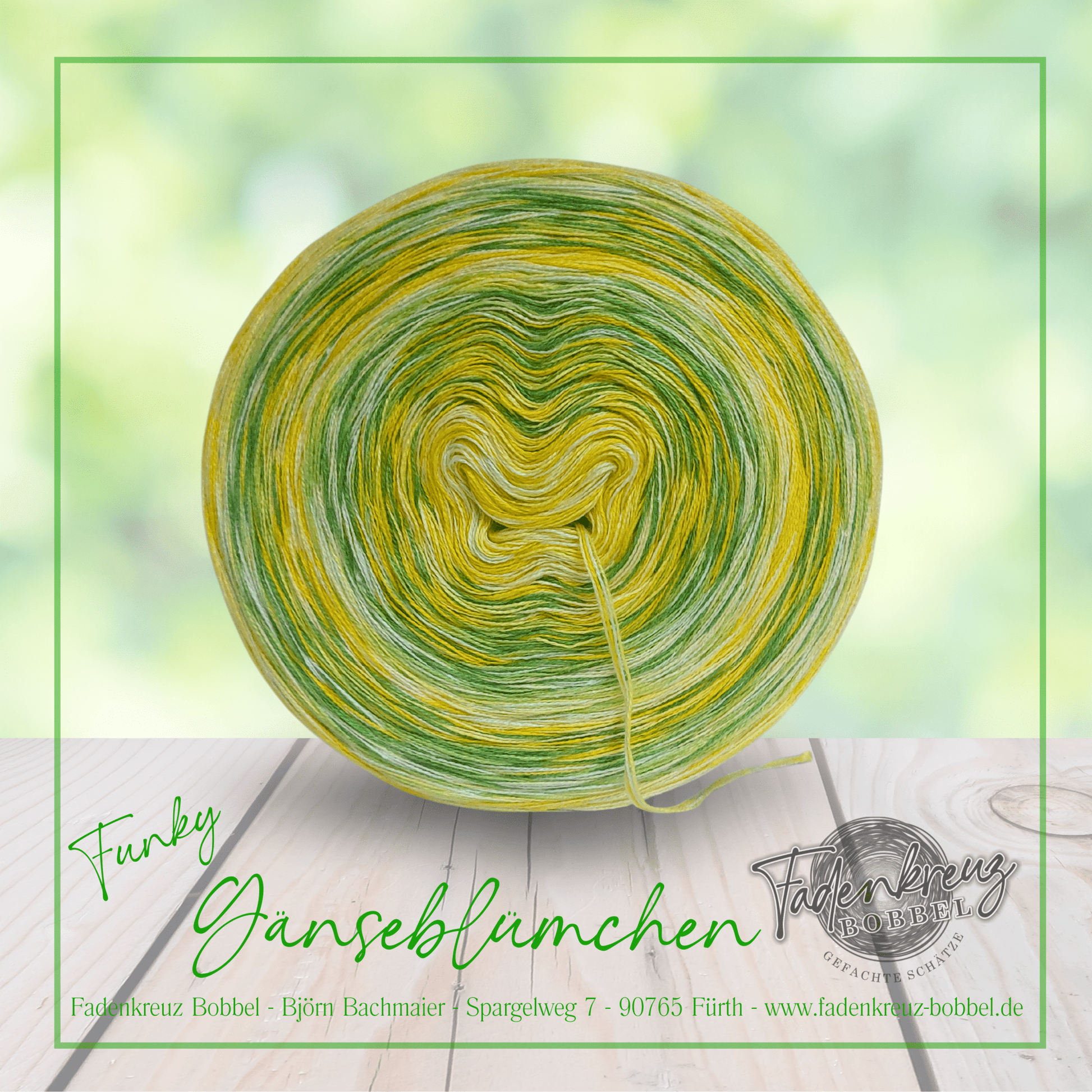 Funky Gänseblümchen - Fadenkreuz Bobbel Shop