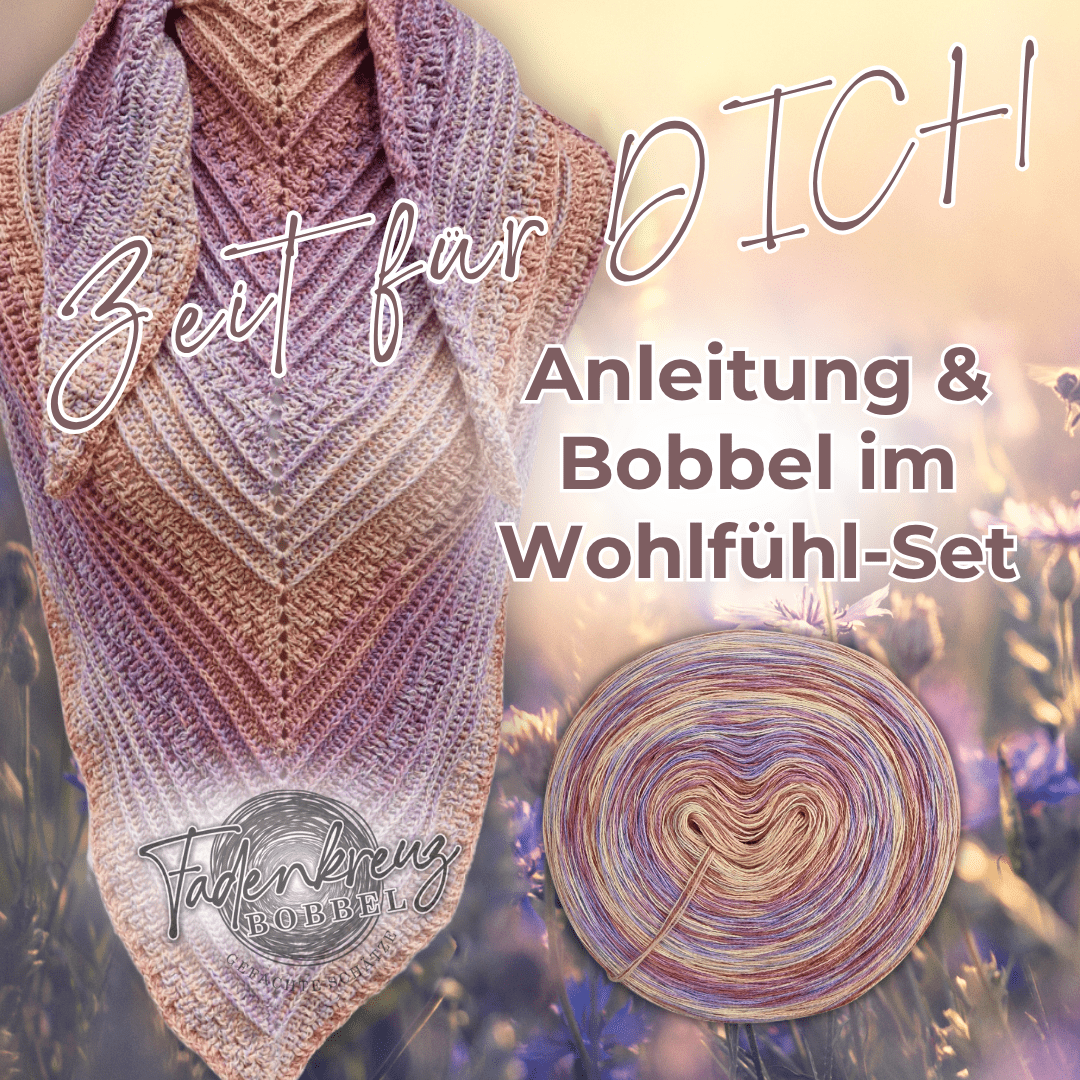 Funky Pastello 1.400m & klassische Anleitung Kreuzweise - Fadenkreuz Bobbel Shop