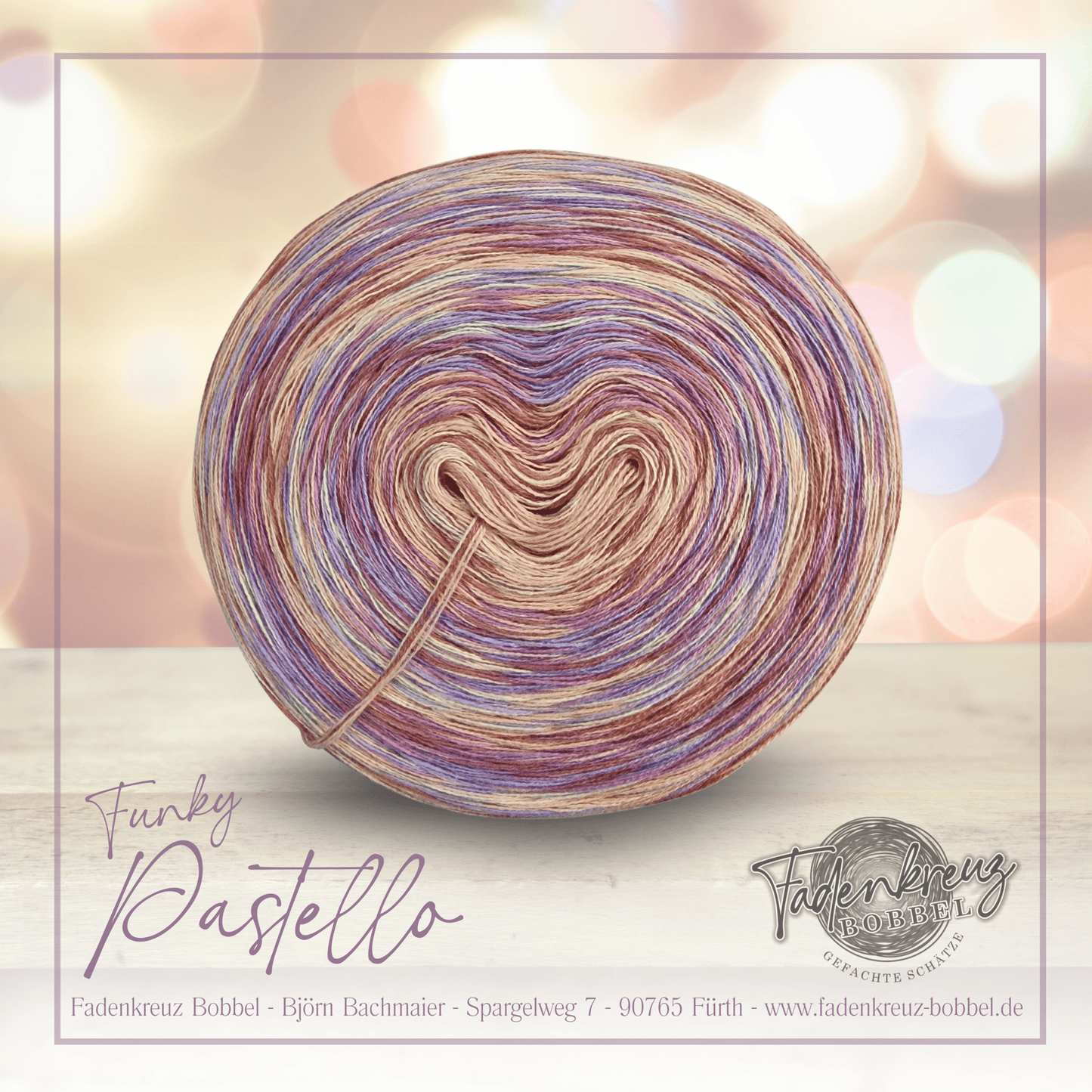Funky Pastello - Fadenkreuz Bobbel Shop
