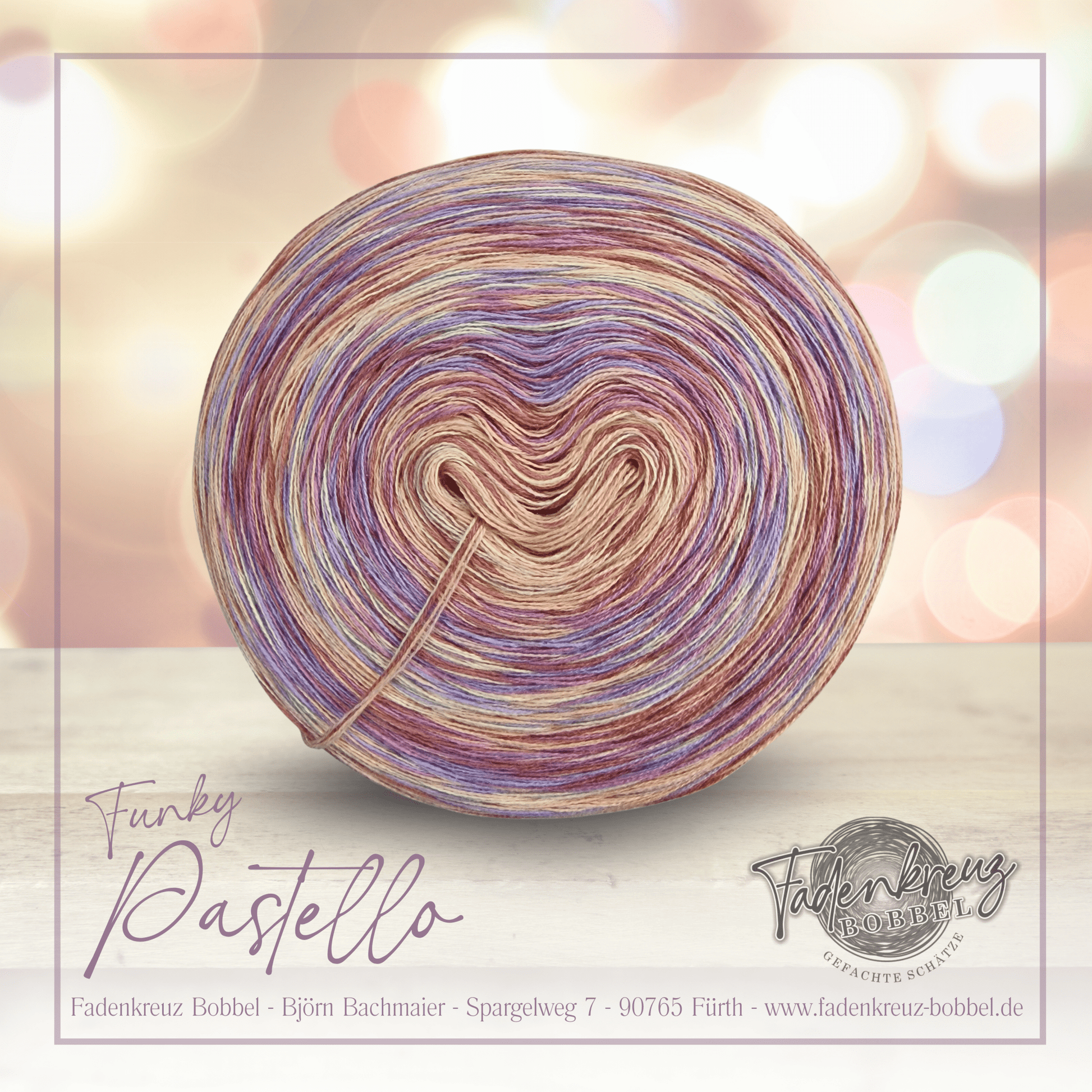 Funky Pastello - Fadenkreuz Bobbel Shop