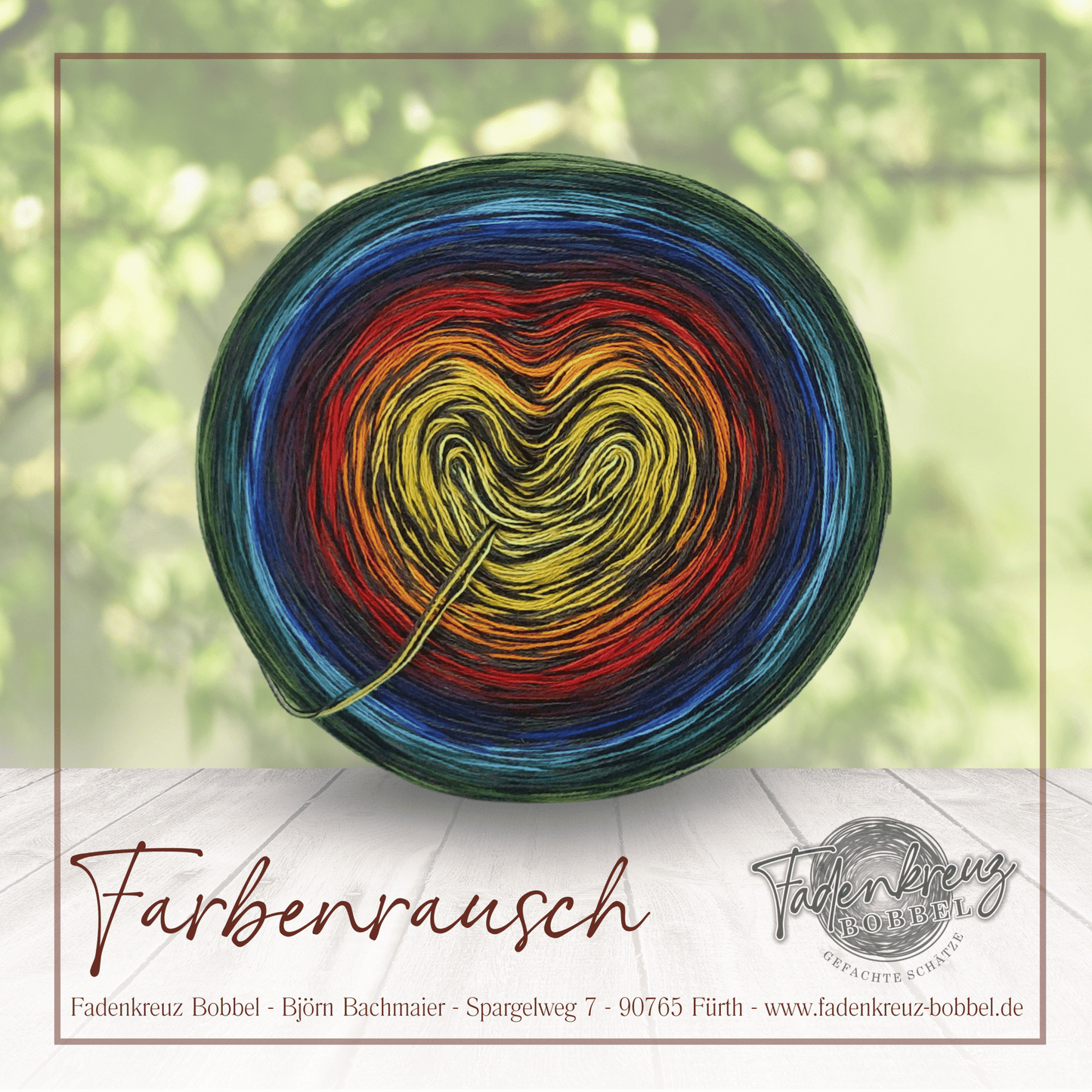 Farbenrausch - Fadenkreuz Bobbel Shop