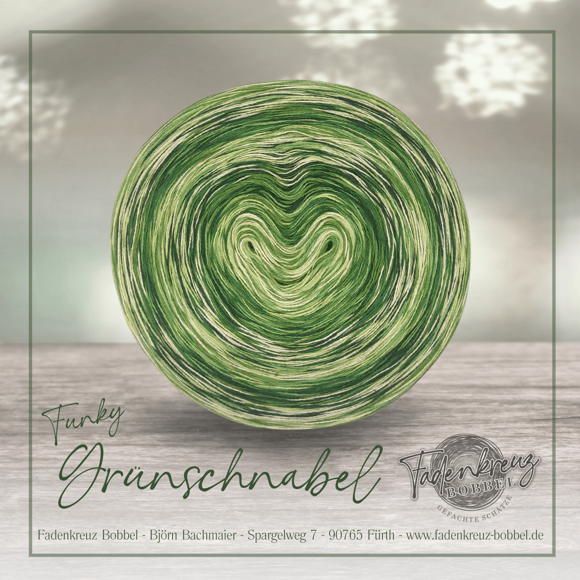 Funky Grünschnabel - Fadenkreuz Bobbel Shop