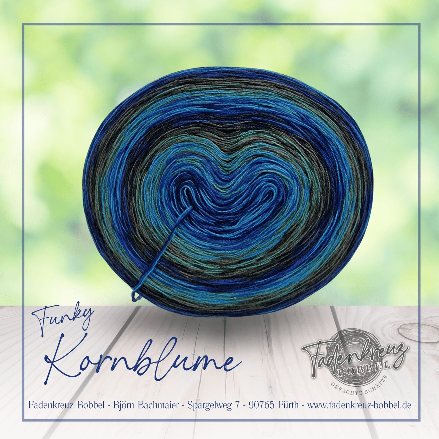 Funky Kornblume - Fadenkreuz Bobbel Shop