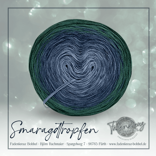 Smaragdtropfen - Fadenkreuz Bobbel Shop