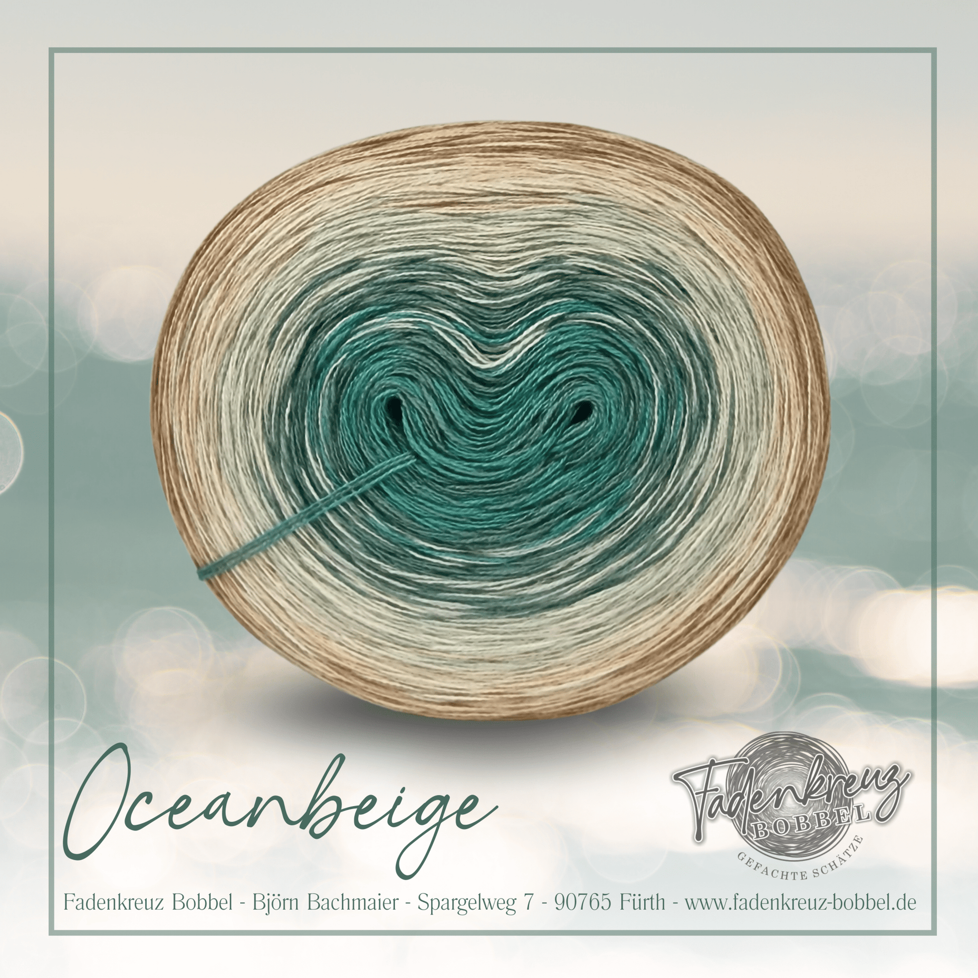 Oceanbeige - Fadenkreuz Bobbel Shop