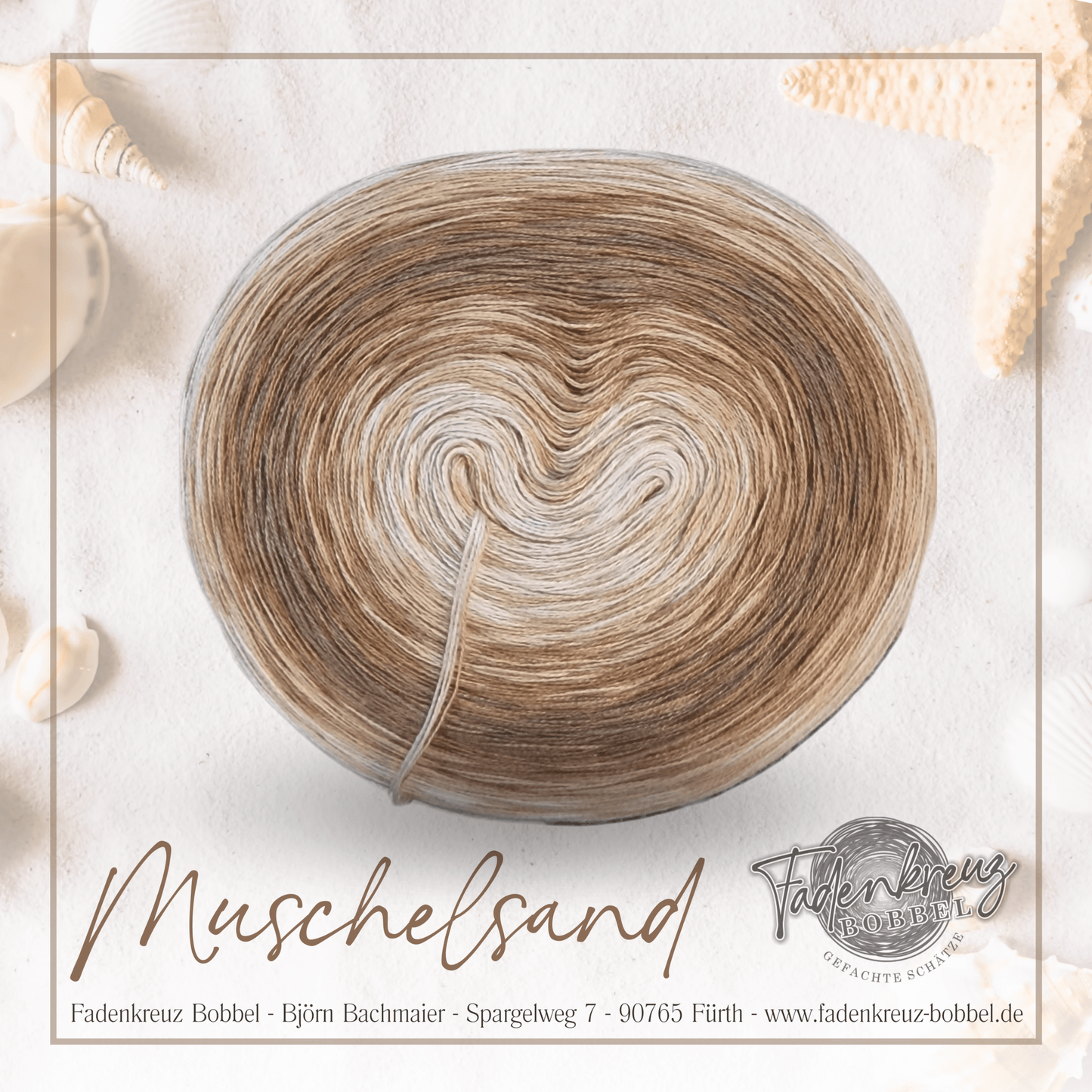 Bobbel Muschelsand 2 - Fadenkreuz Bobbel Fürth