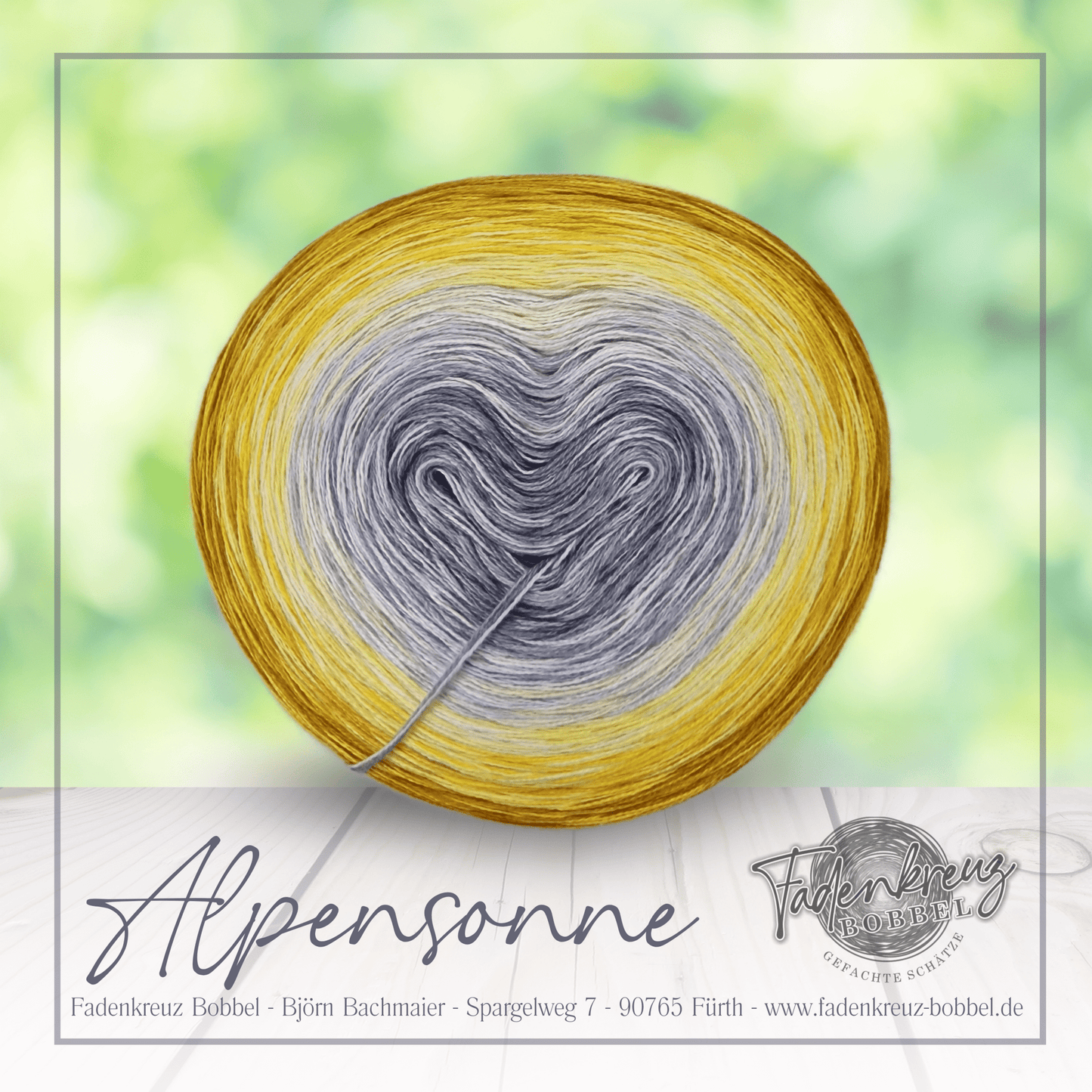 Alpensonne - Fadenkreuz Bobbel Shop