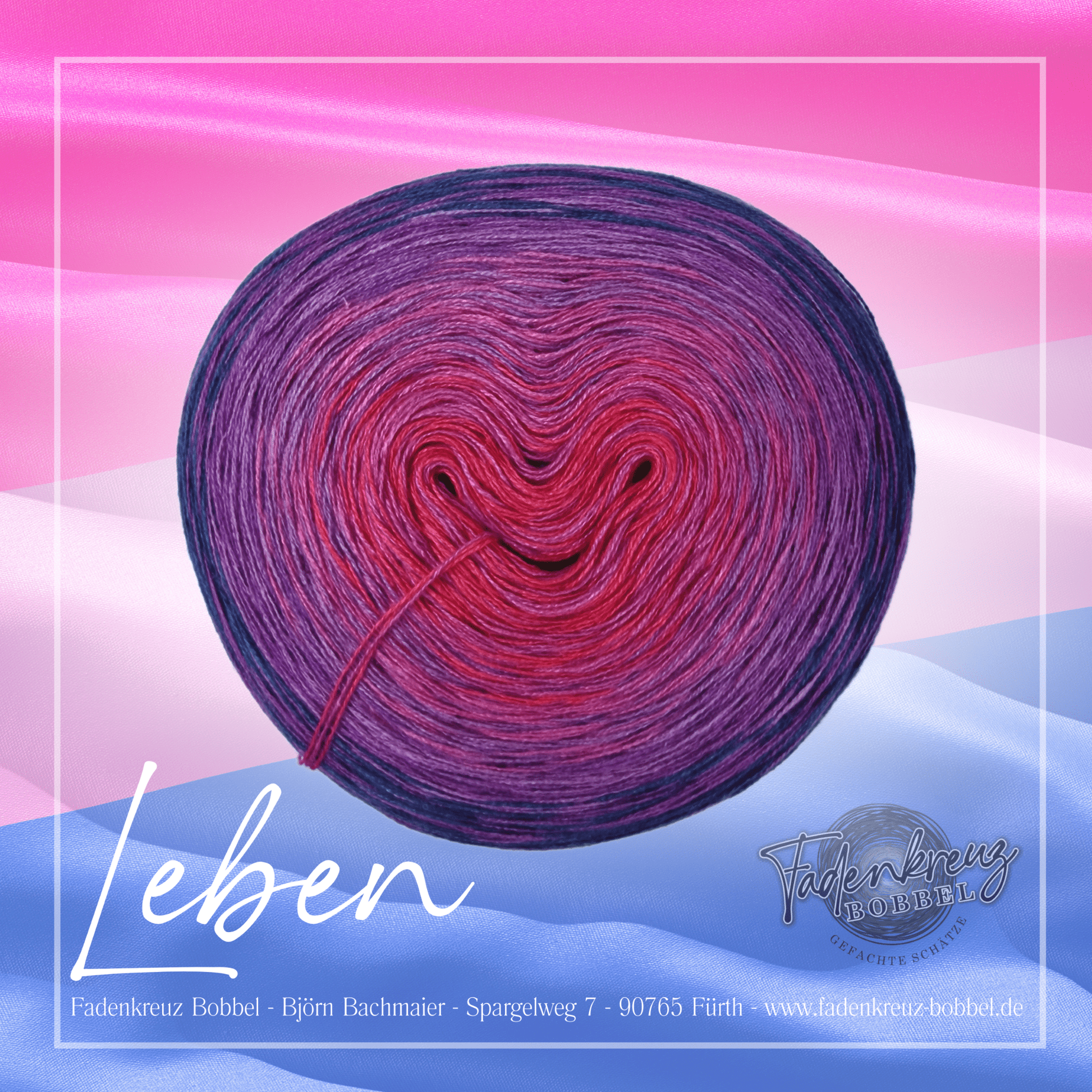 Pride Edition - Leben - Flagge der bisexuellen Community - Fadenkreuz Bobbel Shop