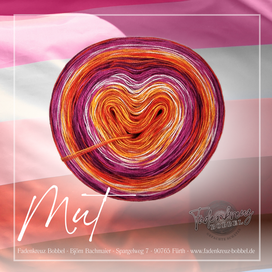 Pride Edition - Mut - Flagge der lesbischen Community - Fadenkreuz Bobbel Shop
