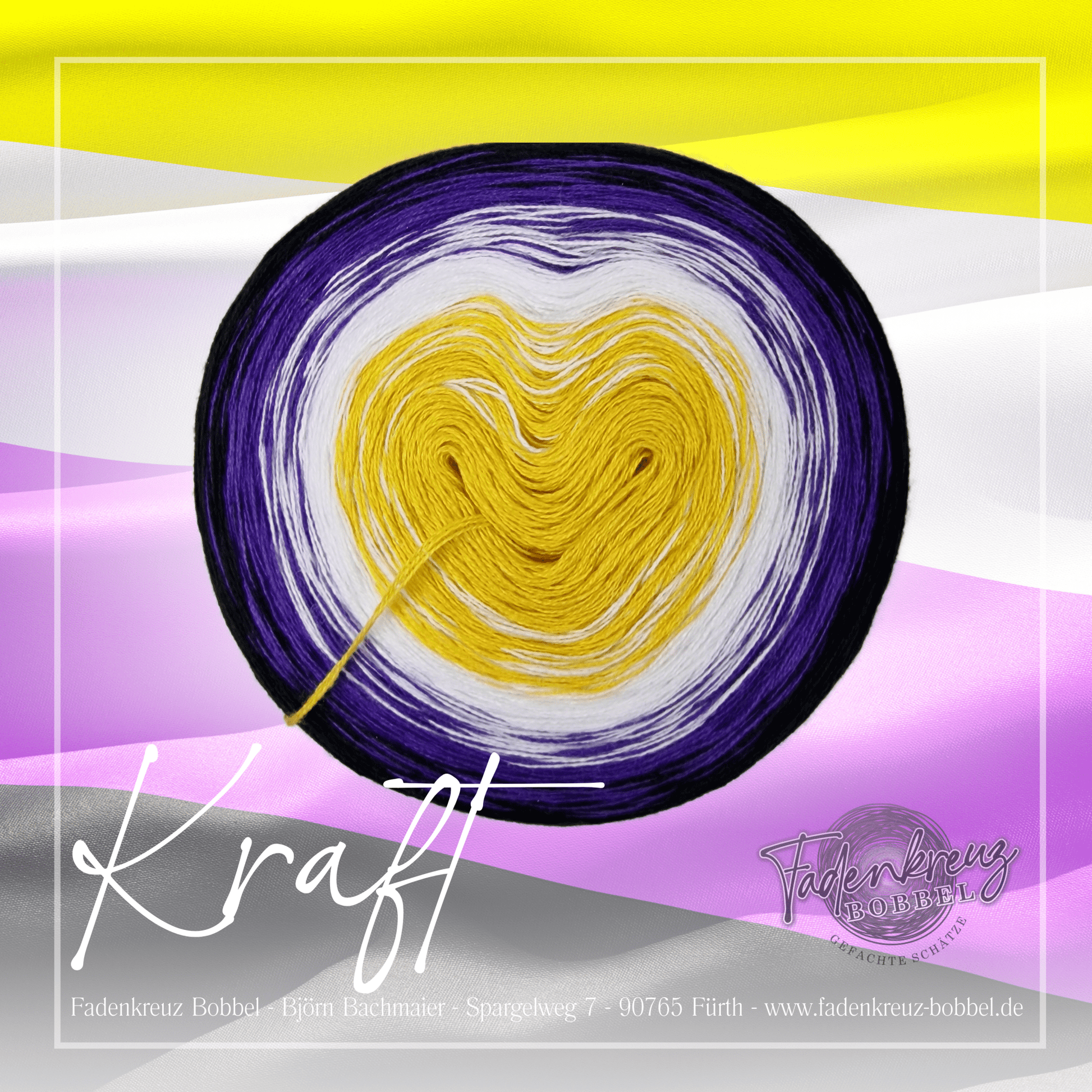 Pride Edition - Kraft - Flagge der nicht binären Community - Fadenkreuz Bobbel Shop