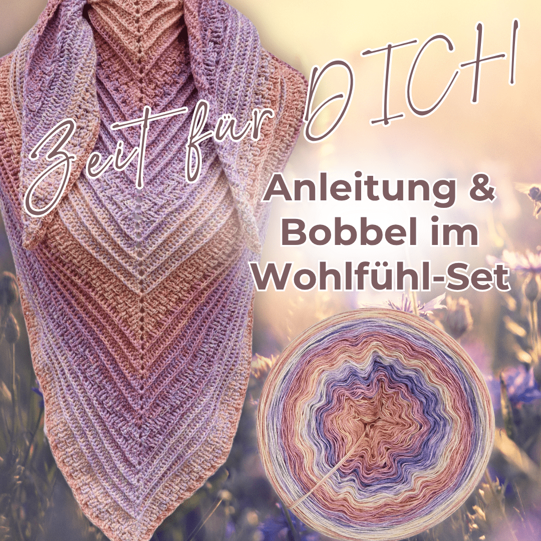 Mobbel Funky Wölkchen 1.400m & klassische Anleitung Kreuzweise - Fadenkreuz Bobbel Fürth