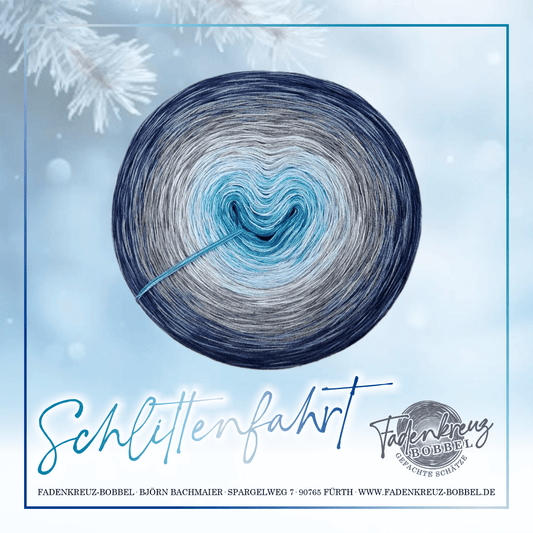 Schlittenfahrt (Winter) - Fadenkreuz Bobbel Shop