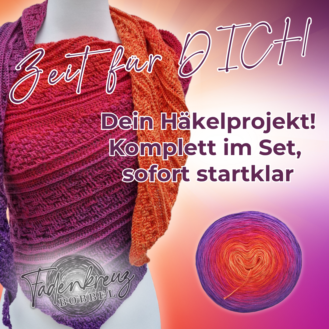 Purple Sky 1.400m & asynchr. Anleitung Kreuzweise - Fadenkreuz Bobbel Shop