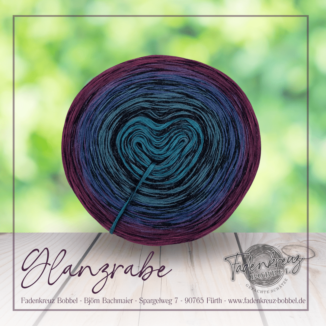 Glanzrabe - Fadenkreuz Bobbel Shop