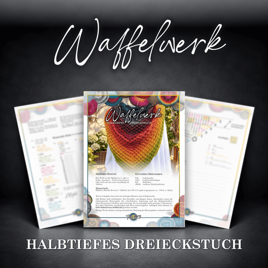 Mobbel Woolcano 1.200m & Anleitung Waffelwerk - Fadenkreuz Bobbel Fürth