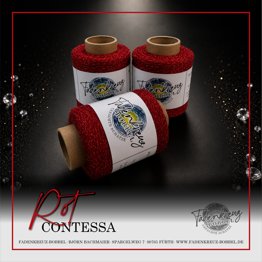 Beilaufgarn Contessa Lux Rot