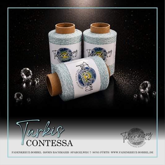 Beilaufgarn Contessa Lux Türkis