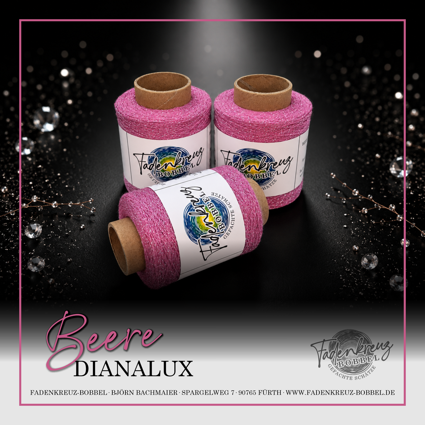 Beilaufgarn Dianalux Beere