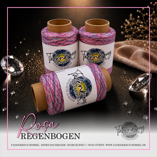 Beilaufgarn Regenbogen Rosa