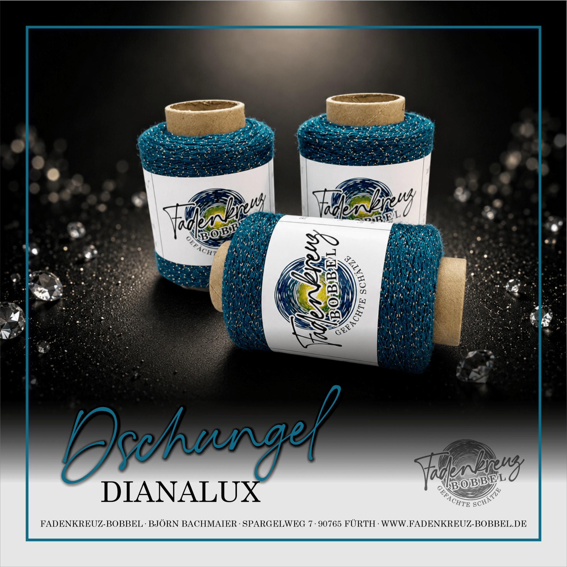Beilaufgarn Dianalux Dschungel - Fadenkreuz Bobbel Shop