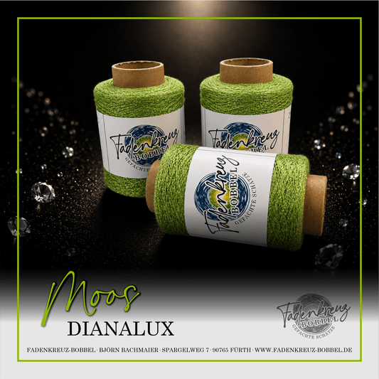Beilaufgarn Dianalux Moos - Fadenkreuz Bobbel Shop