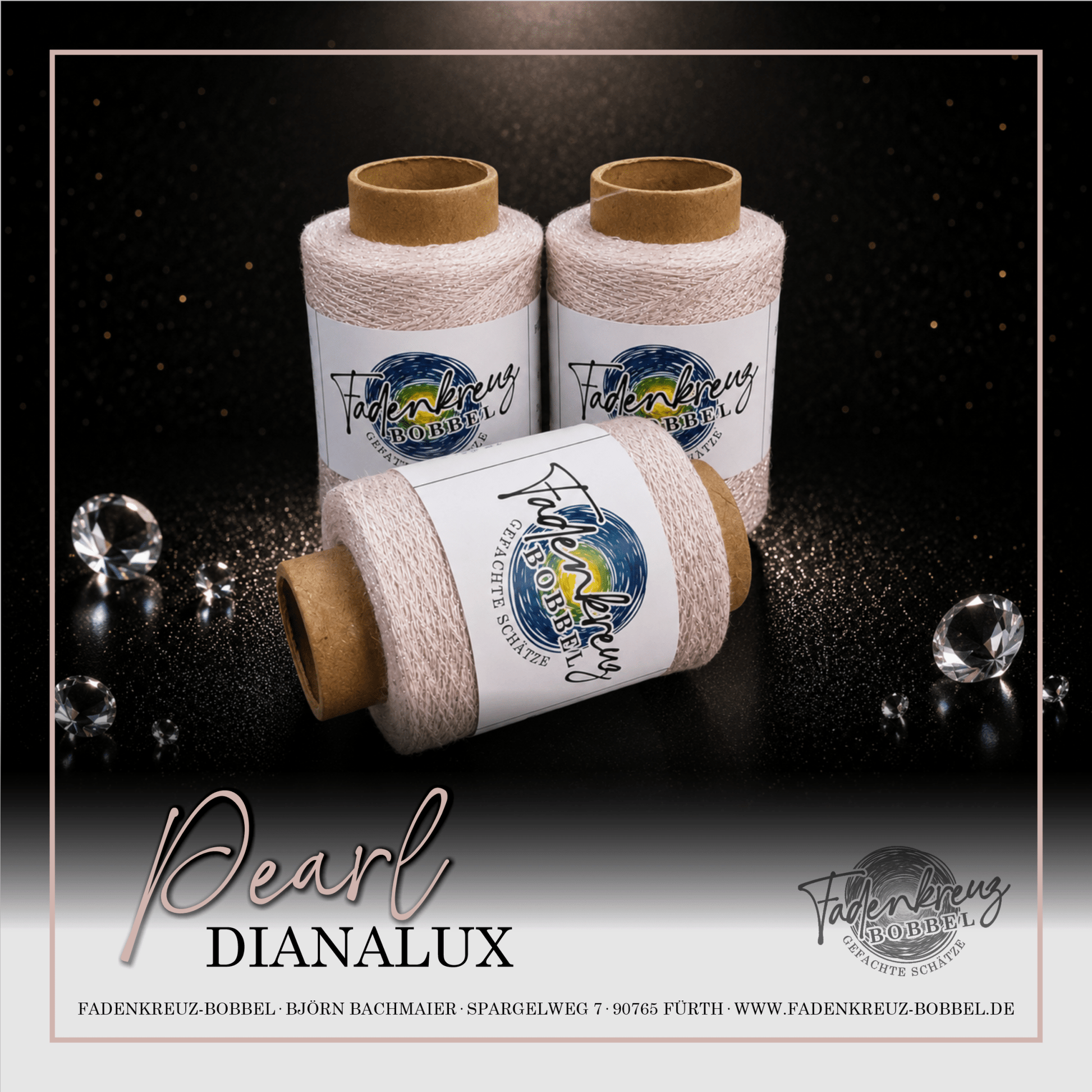 Beilaufgarn Dianalux Pearl - Fadenkreuz Bobbel Shop