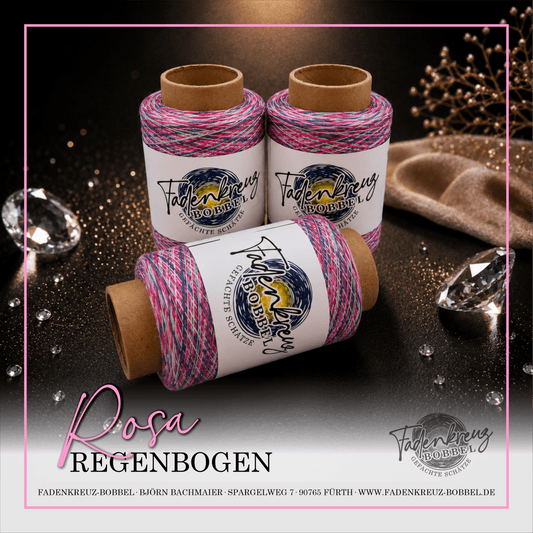 Beilaufgarn Regenbogen Rosa - Fadenkreuz Bobbel Fürth
