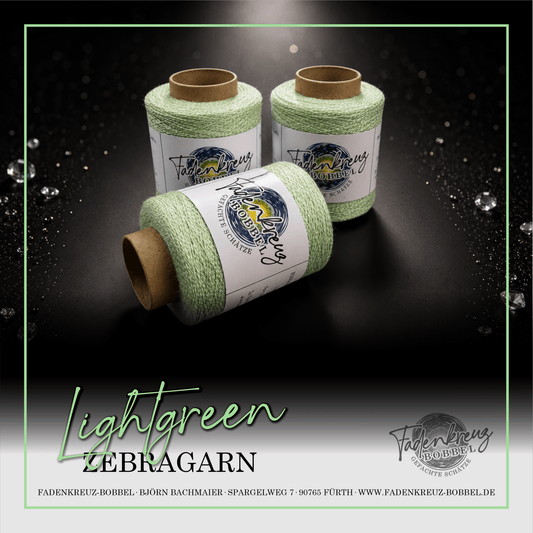 Beilaufgarn Zebragarn Light green - Fadenkreuz Bobbel Shop